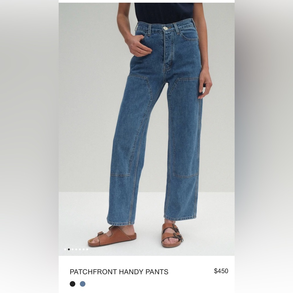 Jesse Kamm Patchfront Handy Pant 6 Cowboy blue denim